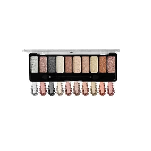 Mattlook 10 Color Eye shadow Makeup Series Luxury Wet Eyeshadow Palette Multi-01 - 8 gms Supply